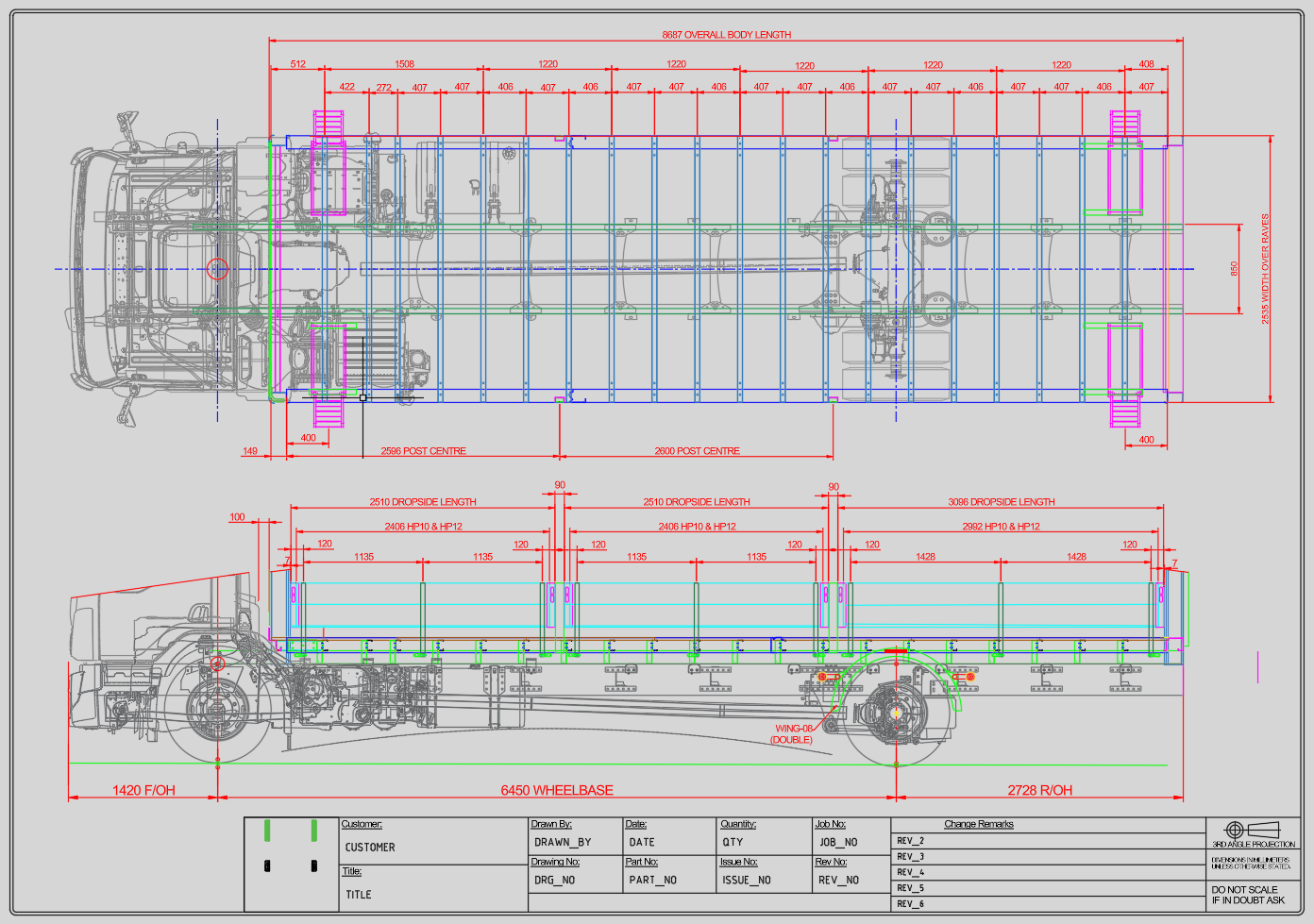 Technical CAD Drawing