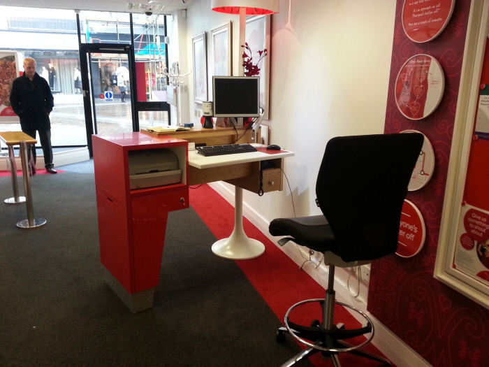 Retail service desk